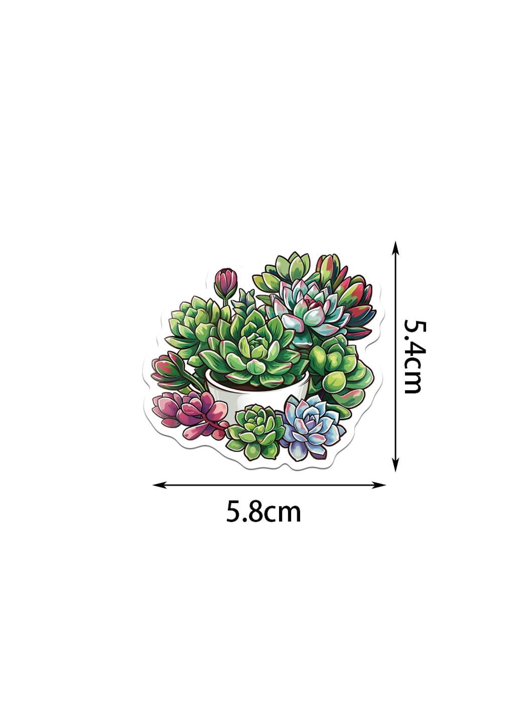 Lunira - Cute Botanical Printed Adhesive Stickers Pack Oria & Co