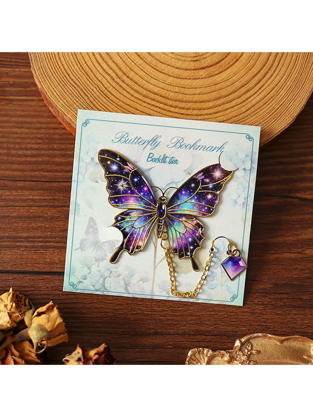 Novellea - Alloy Butterfly Decorative Chain Bookmark Oria & Co