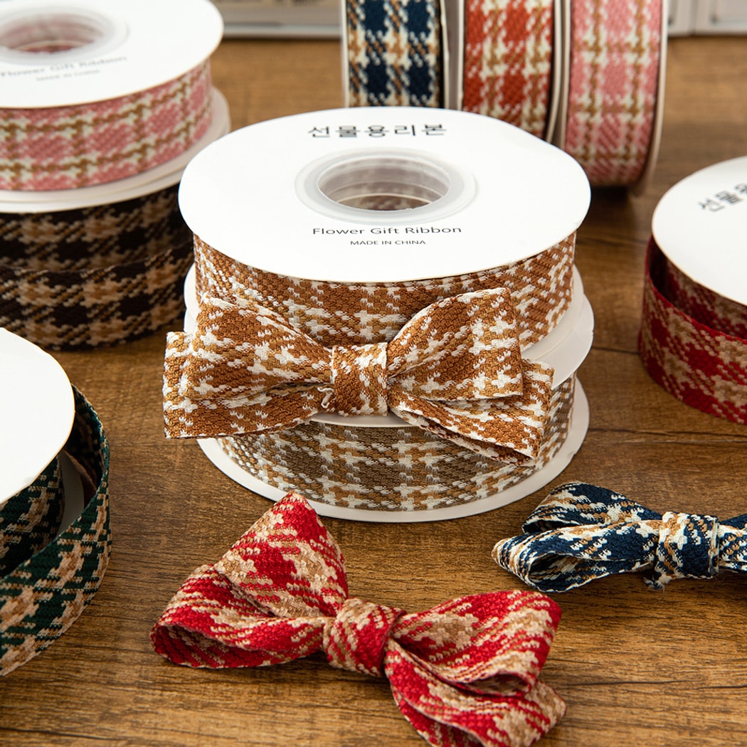 Rivora - DIY Vintage Houndstooth Pattern Ribbon