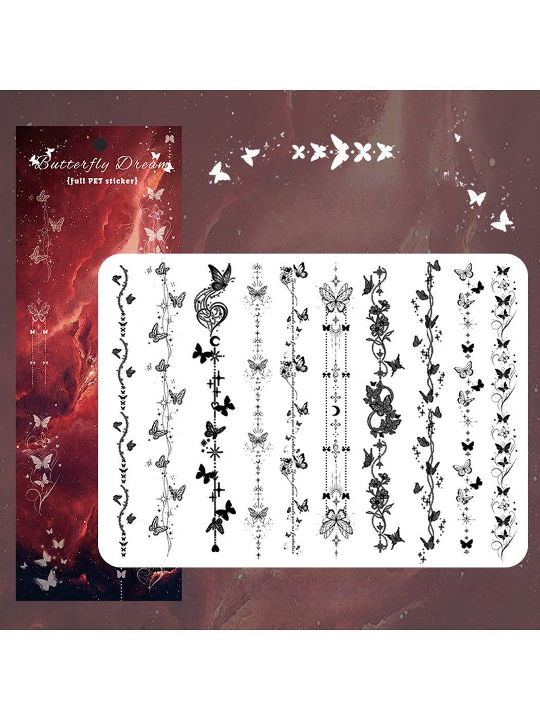 Lunira - Printed PET Border Collage Stickers pack Oria & Co
