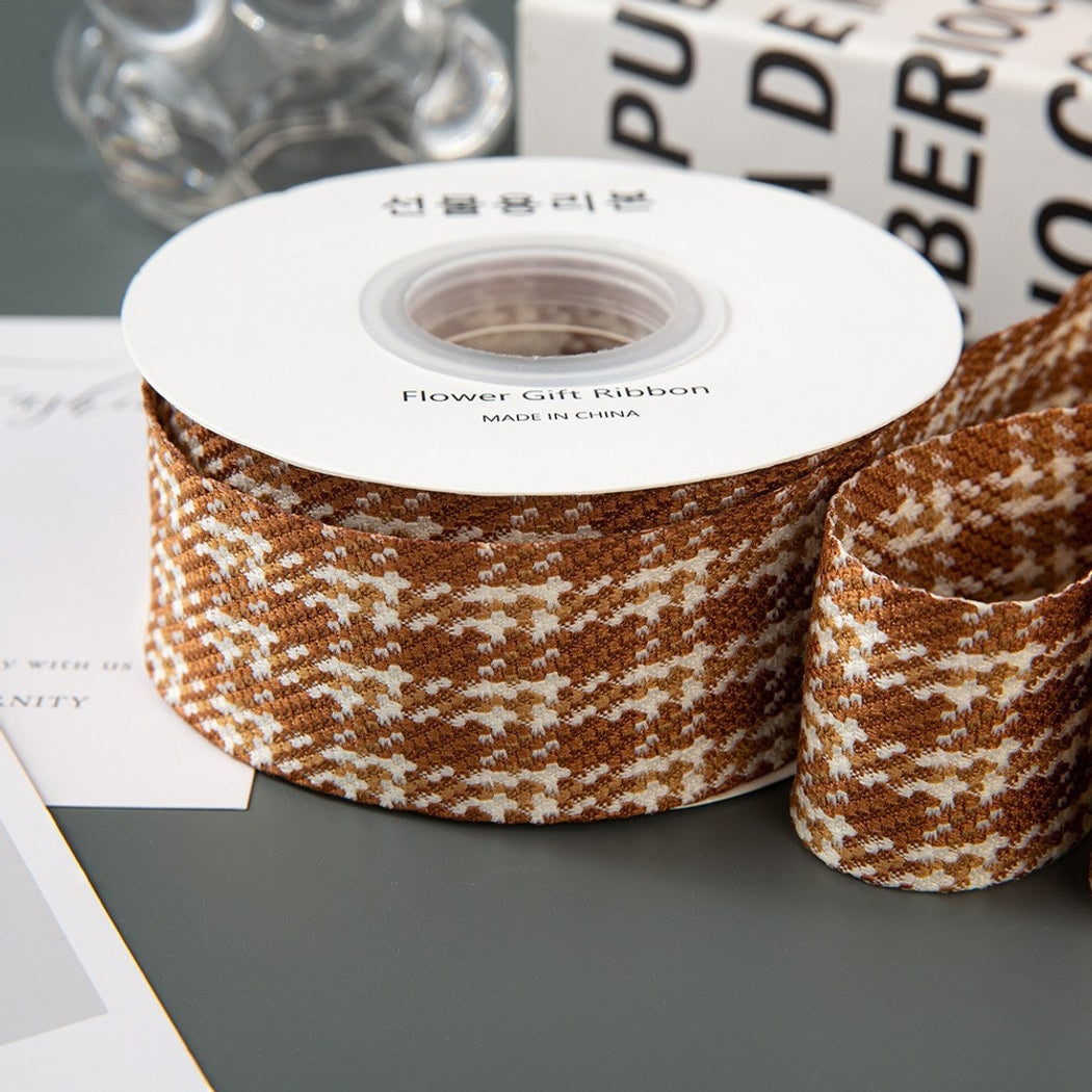Rivora - DIY Vintage Houndstooth Pattern Ribbon