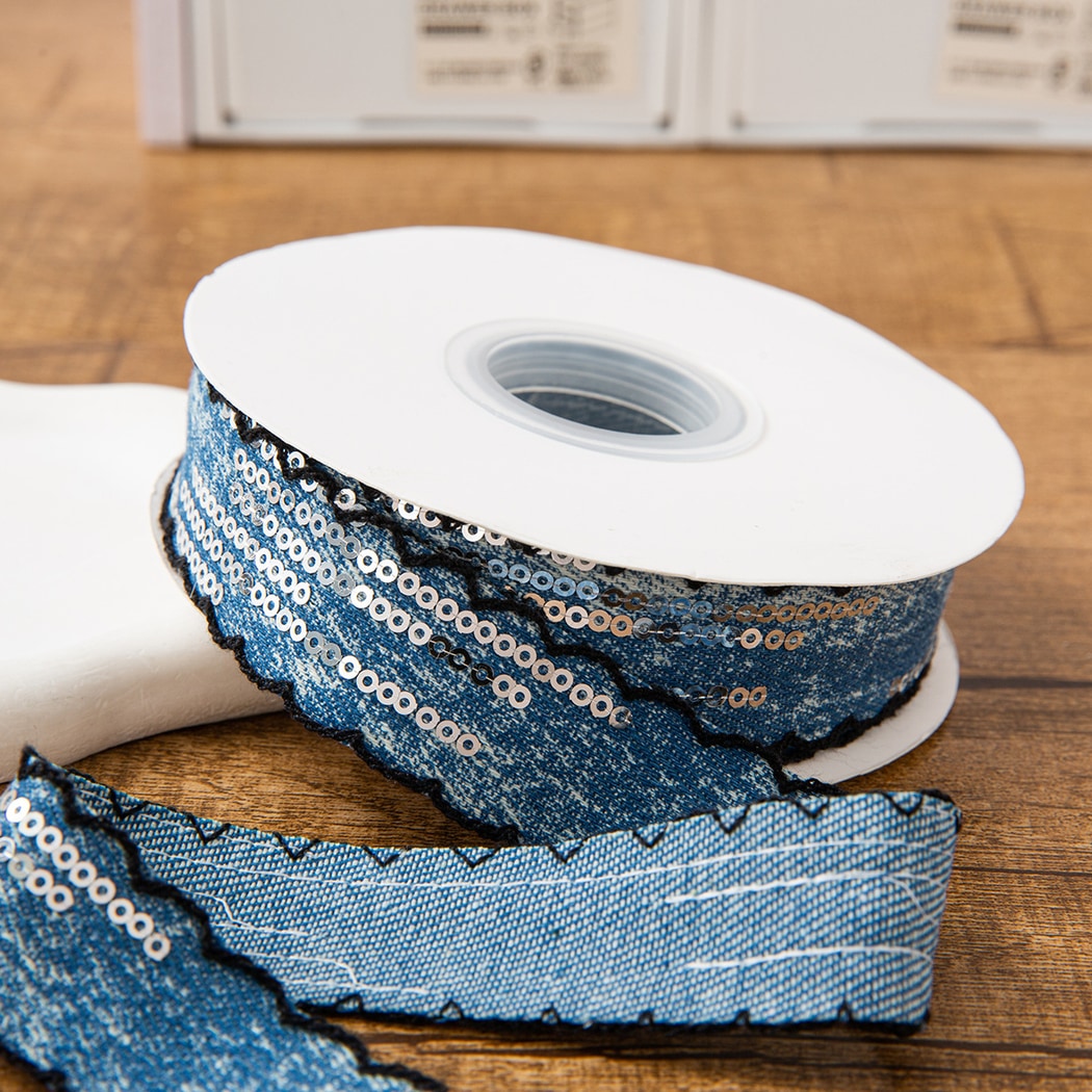 Rivora - DIY Decorative Denim Style Ribbon Trim