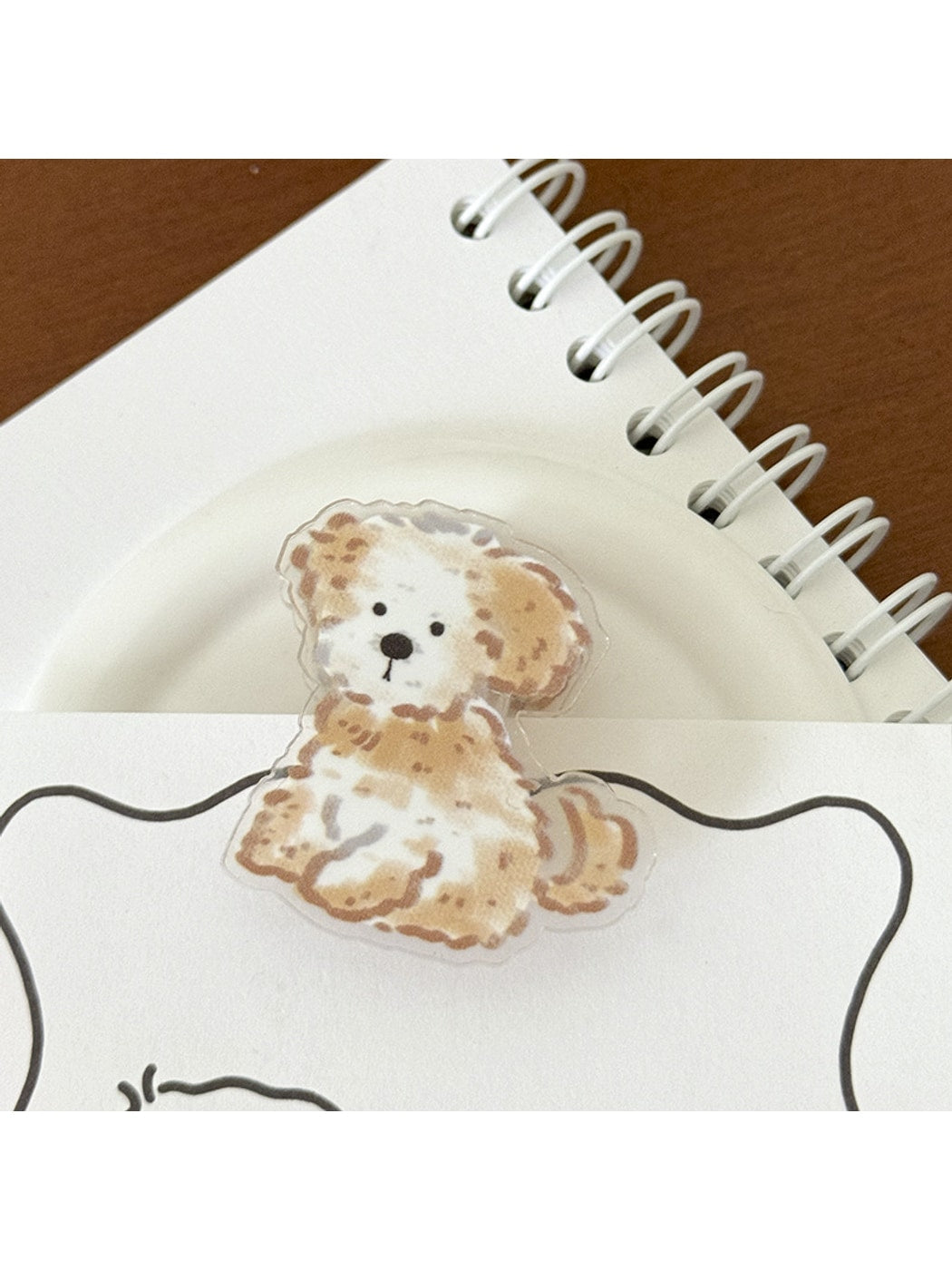 Clemi - Glossy Dog Shape Acrylic Decorative Planner Clip Oria & Co