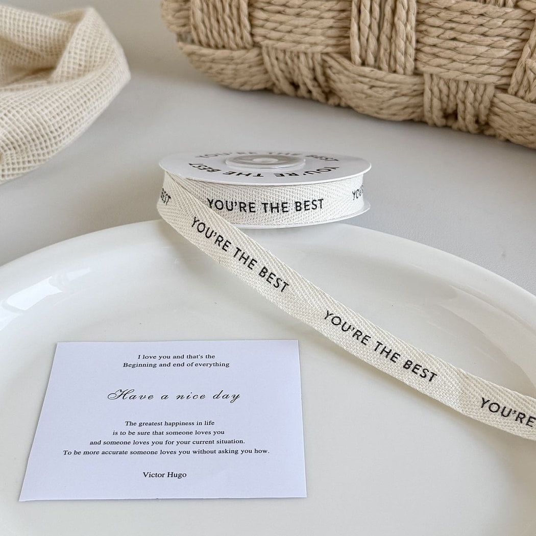 Rivora - DIY Decorative Herringbone Printed Trim Ribbon