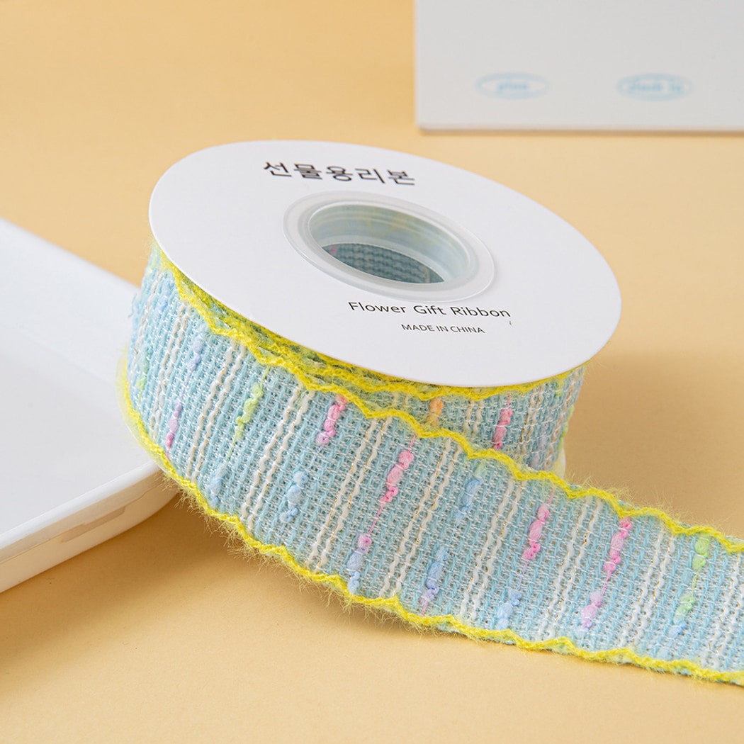 Rivora - DIY Macaron Style Checked Ribbon Trim