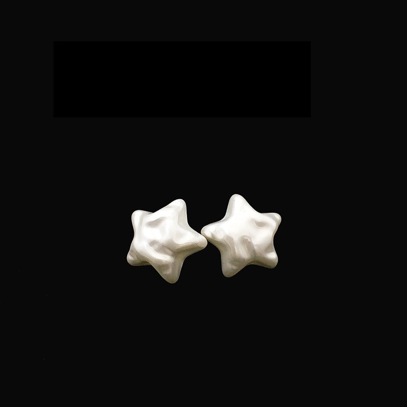 白色异形珍珠桃心毛衣扣子纽扣高级感五角星高端羊绒衫外套钮扣