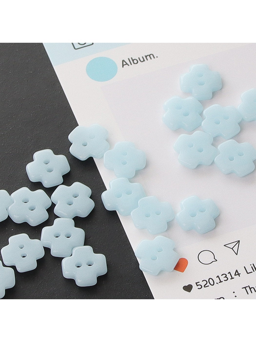 Bunli - Cute 10-Pack Two-Hole Ceramic Buttons Oria & Co