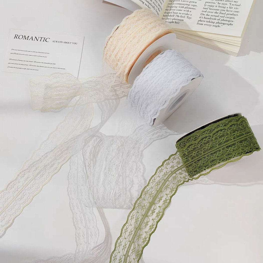 Rivora - DIY Openwork Lace Ribbon Trim Decorative Ribbon