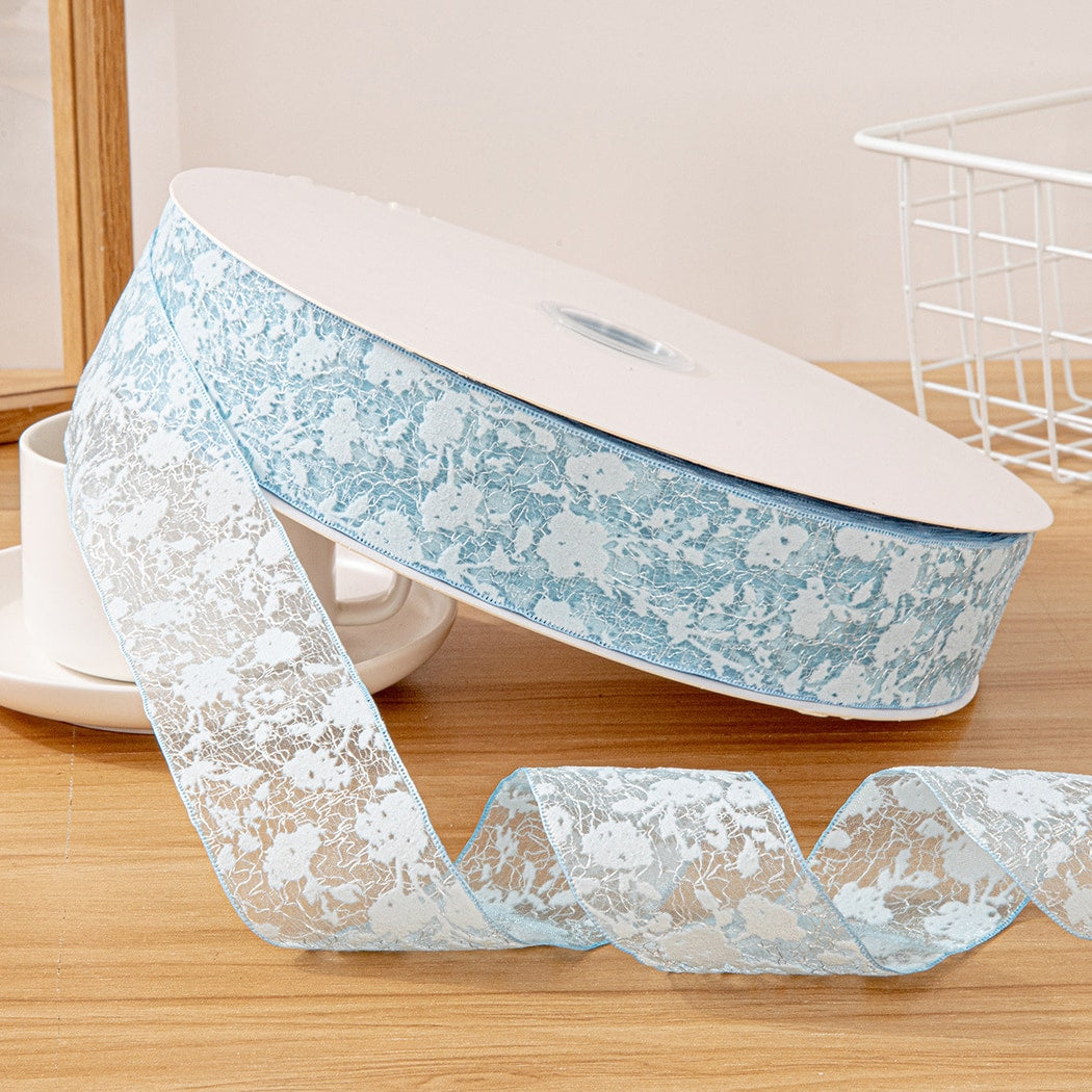 Rivora - DIY Polyester Sheer Lace Ribbon Trim