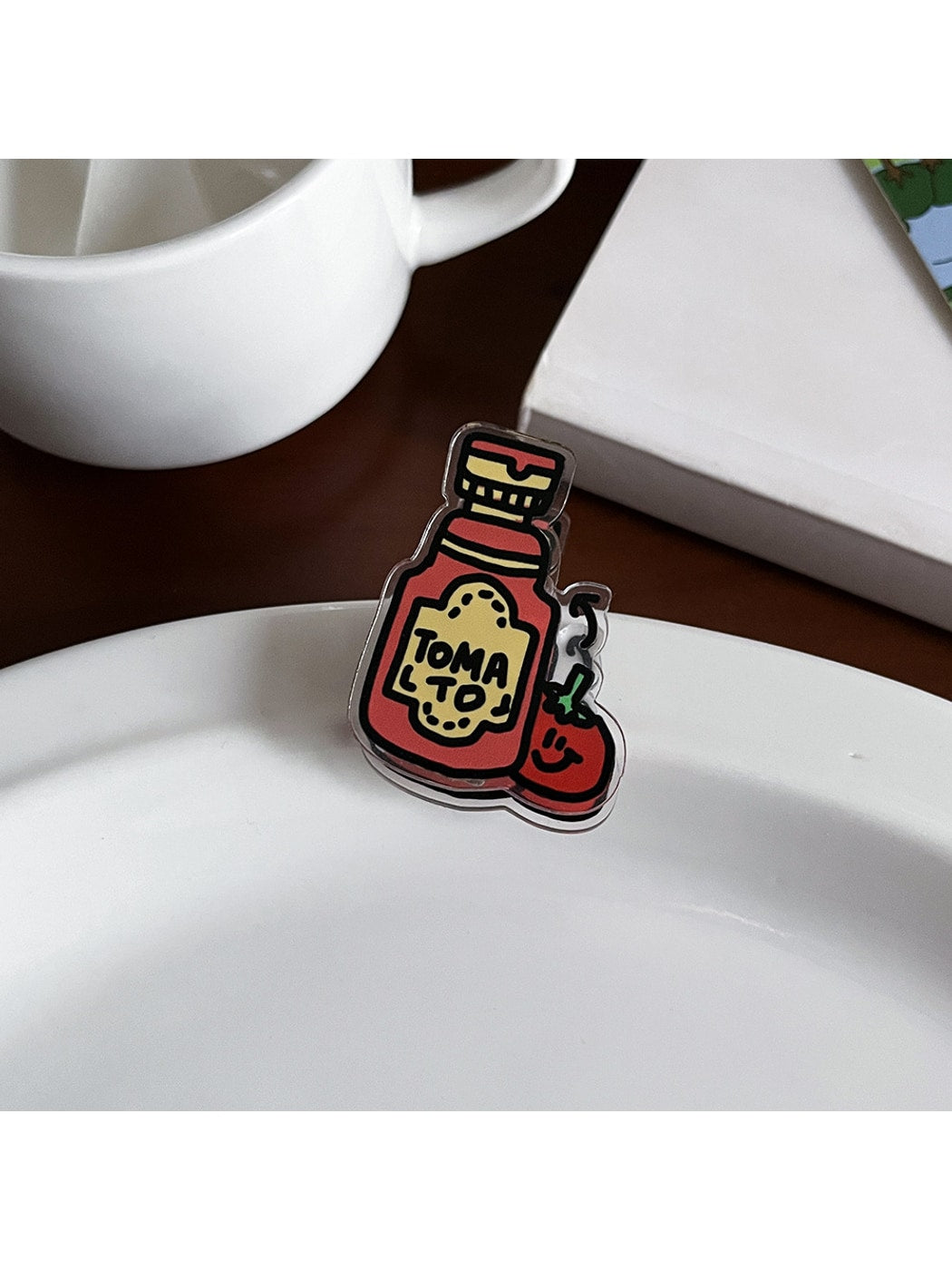 Clemi - Cartoon Food Acrylic Memo Stationery Planner Clip Oria & Co