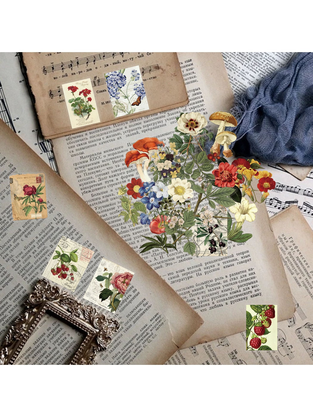 Lunira - Pastoral Botanical Journal Decoration Stickers pack