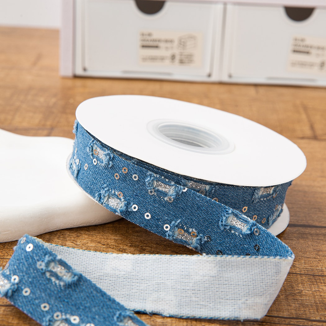Rivora - DIY Decorative Denim Style Ribbon Trim