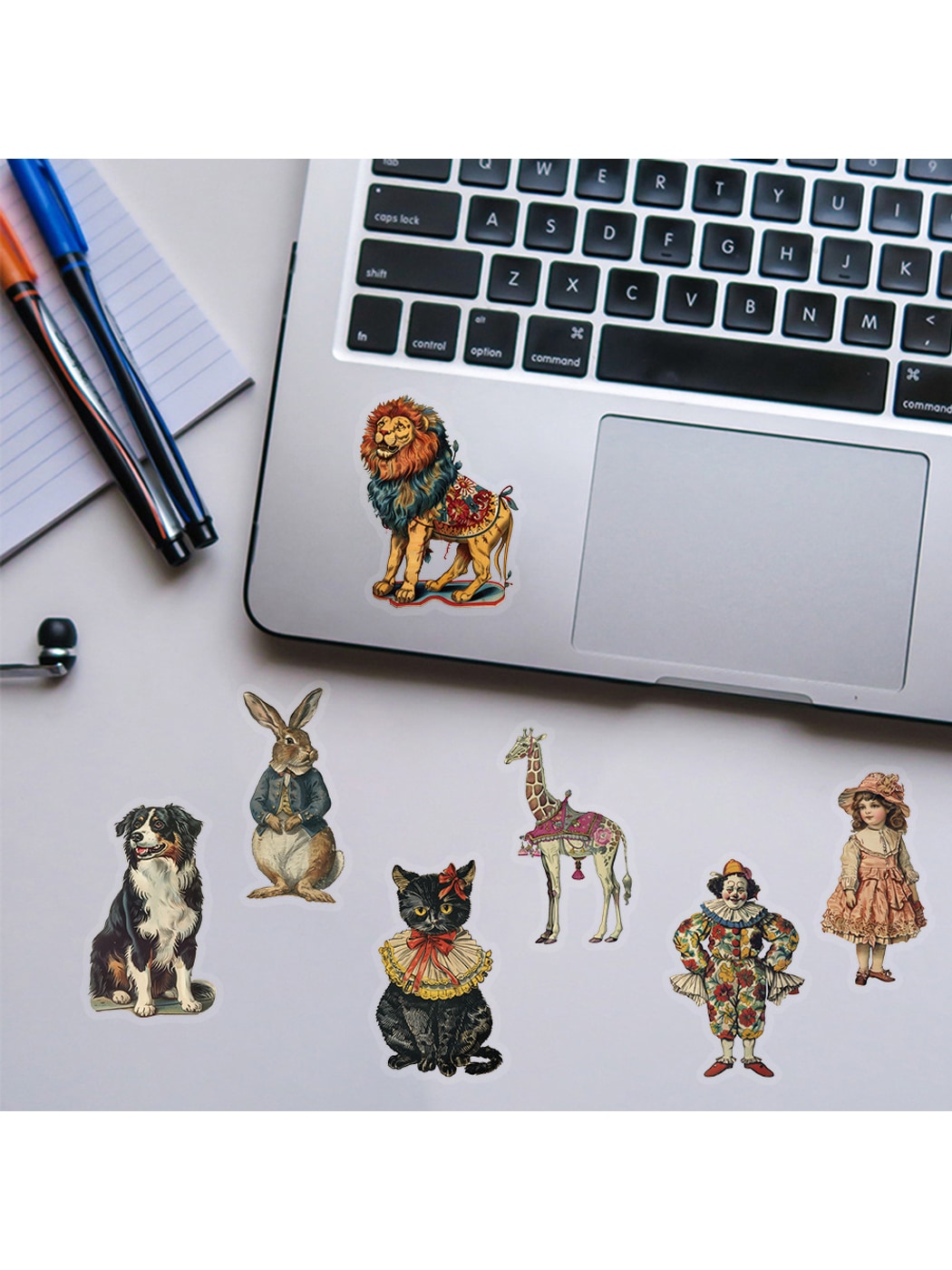 Lunira - Victorian Style Decorative Printed Stickers pack