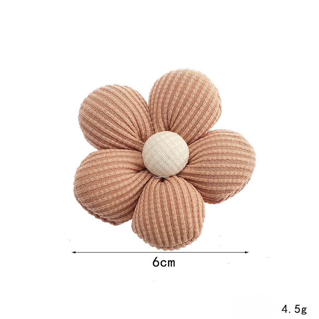 Chivy - DIY Five Petal Ribbed Fabric Flower Accessory