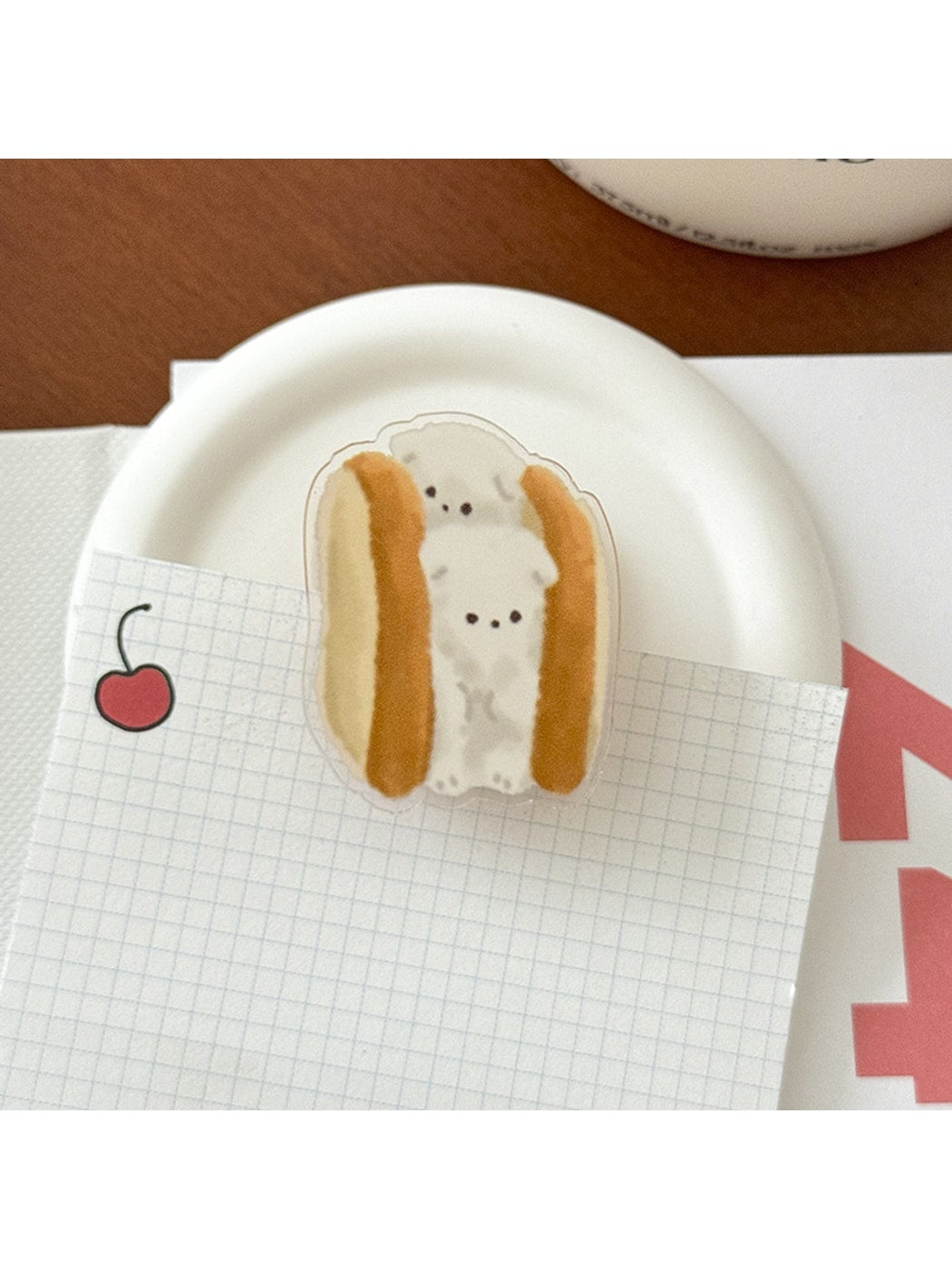 Clemi - Cute Acrylic Cartoon Snack Shape Planner Clip Oria & Co
