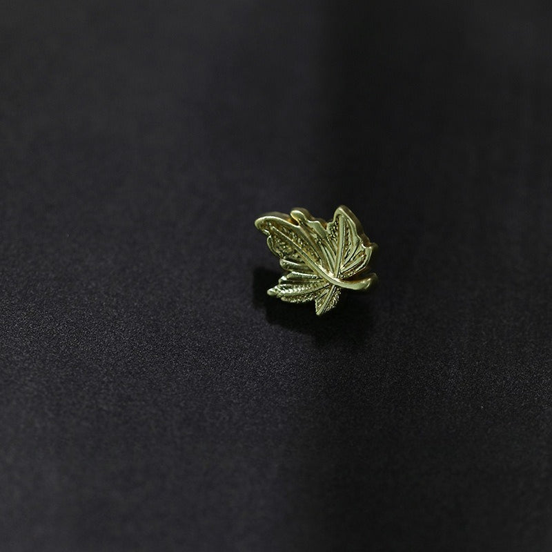 小香风金属纽扣枫叶装饰扣沙金高脚衬衫扣衬衣毛衣开衫小扣子袖扣