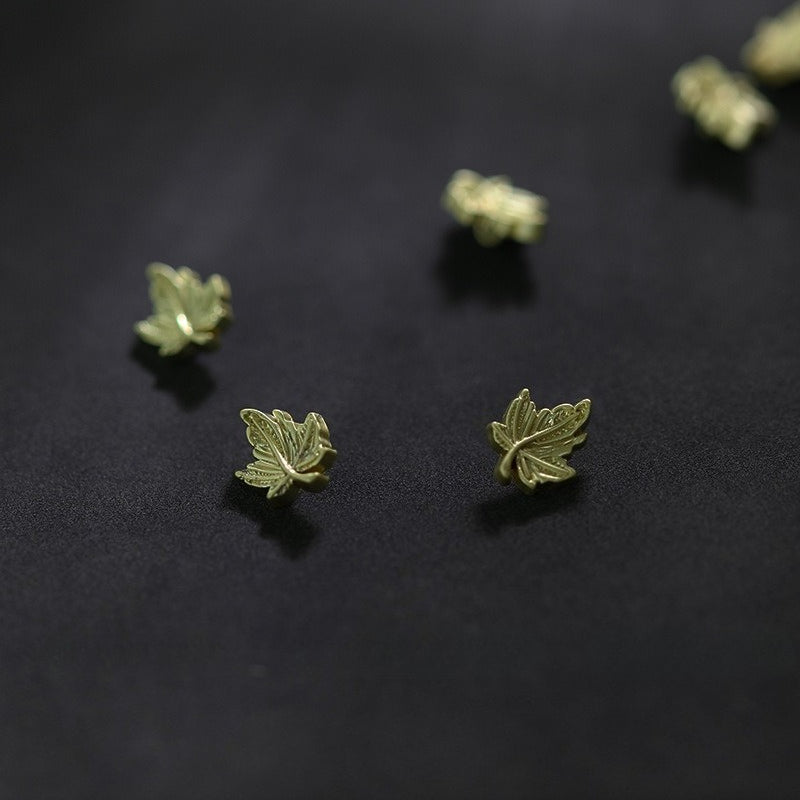 小香风金属纽扣枫叶装饰扣沙金高脚衬衫扣衬衣毛衣开衫小扣子袖扣