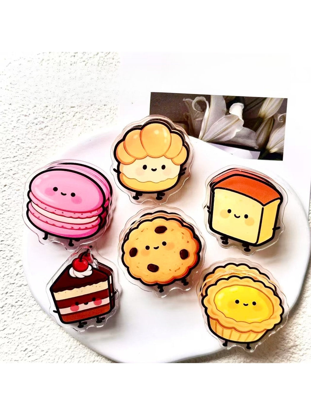 Clemi - Cute Acrylic Dessert Character Planner Clip Oria & Co