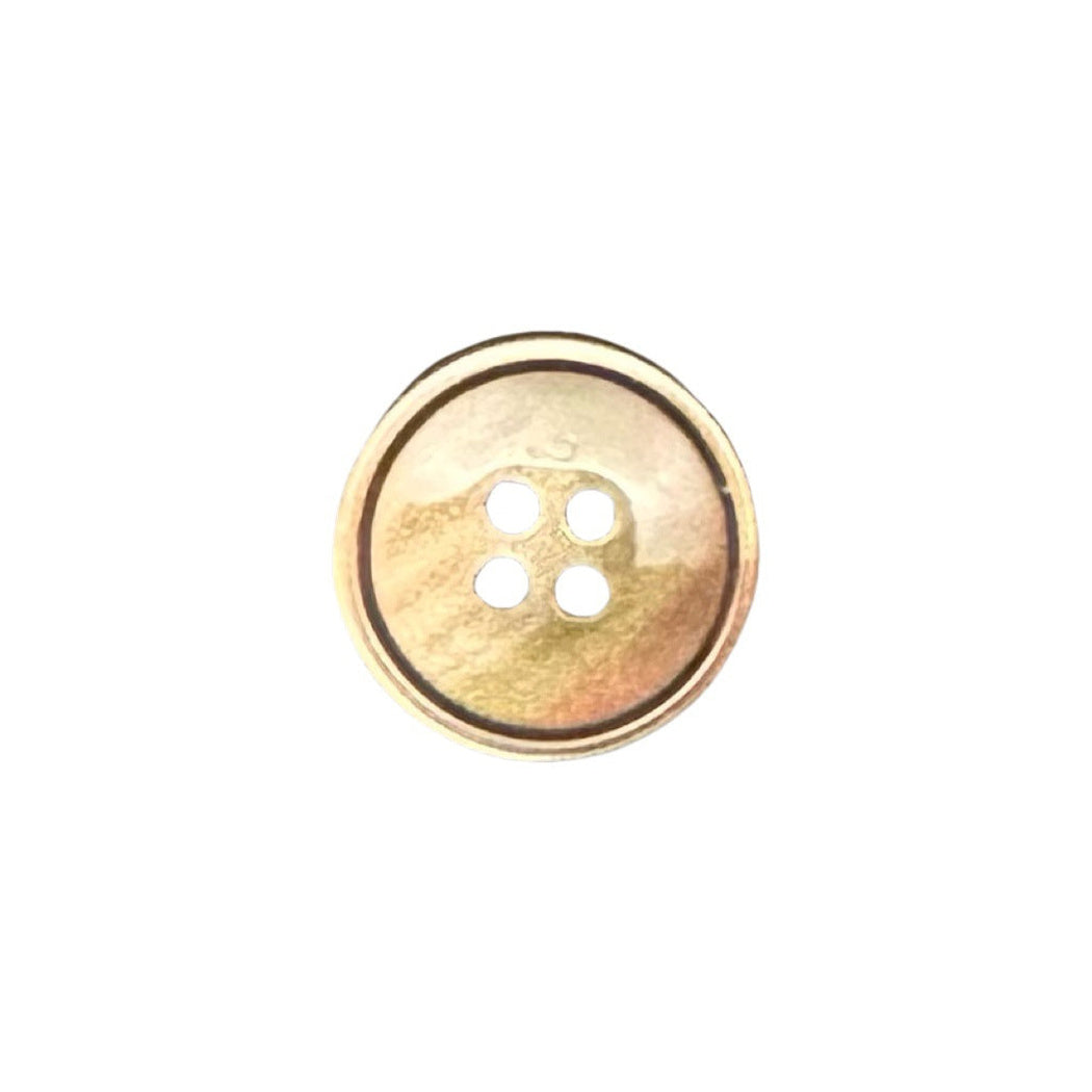 Bunli - DIY 10 Pack Multitone Raised-Rim Round Button