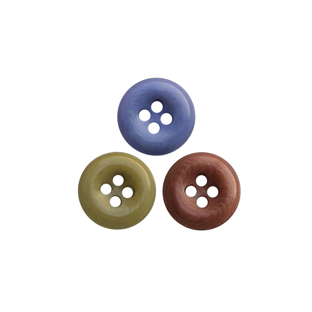 Bunli - DIY 10 Pack Glossy Round Button