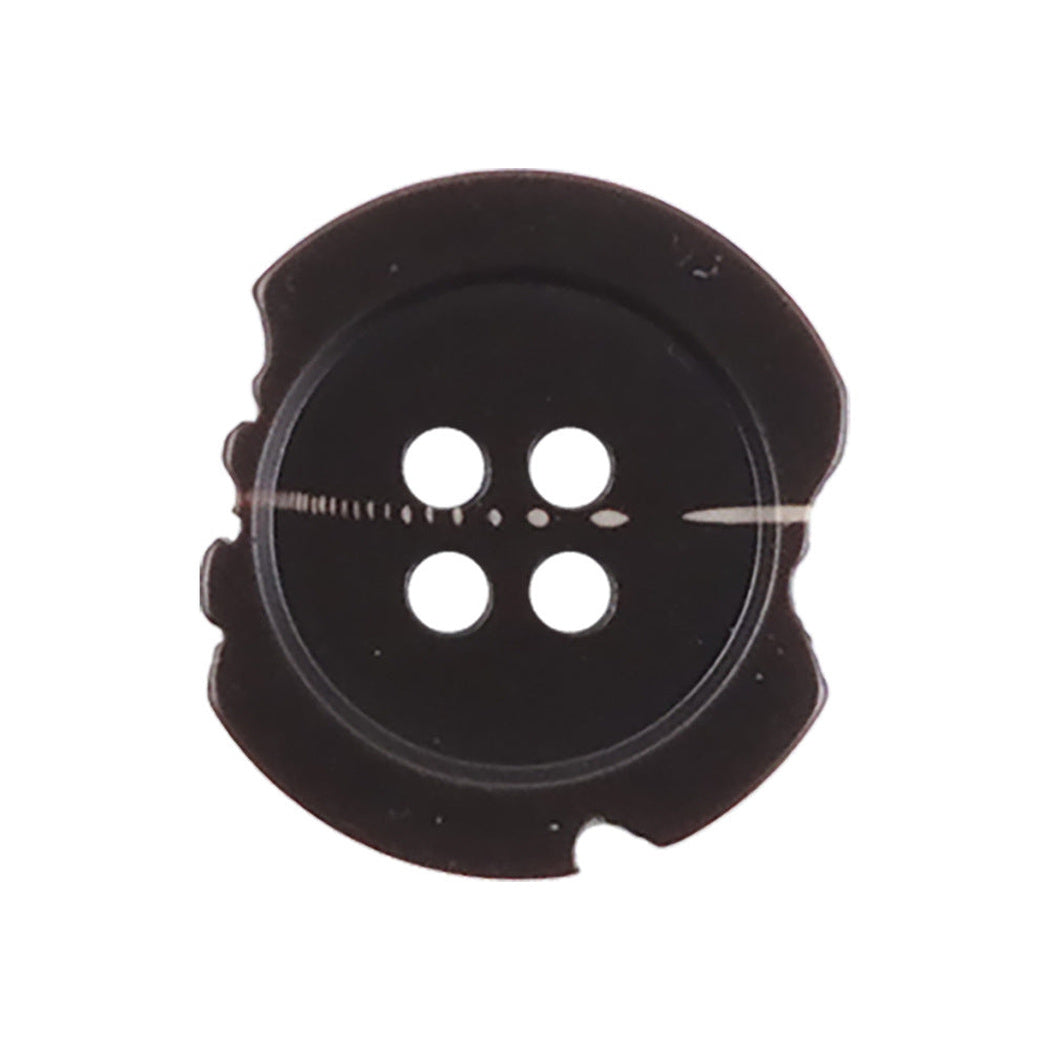 Bunli - DIY 10 Pack Notched Linear-Accent Round Button