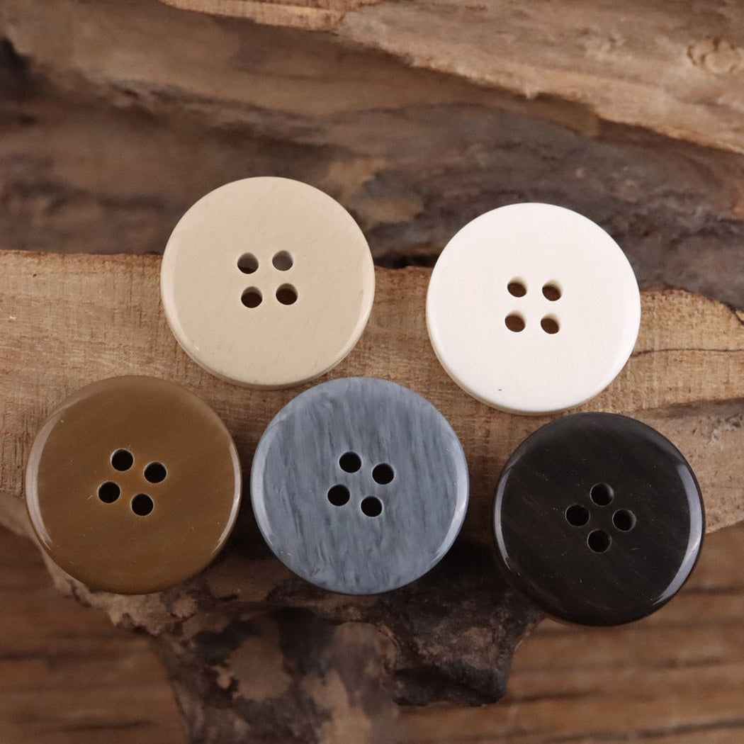 Bunli - DIY 10 Pack Leaf-Wreath Round Button