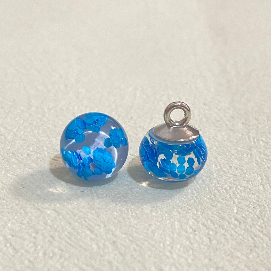 Bunli - Translucent Floral Round Shank Button