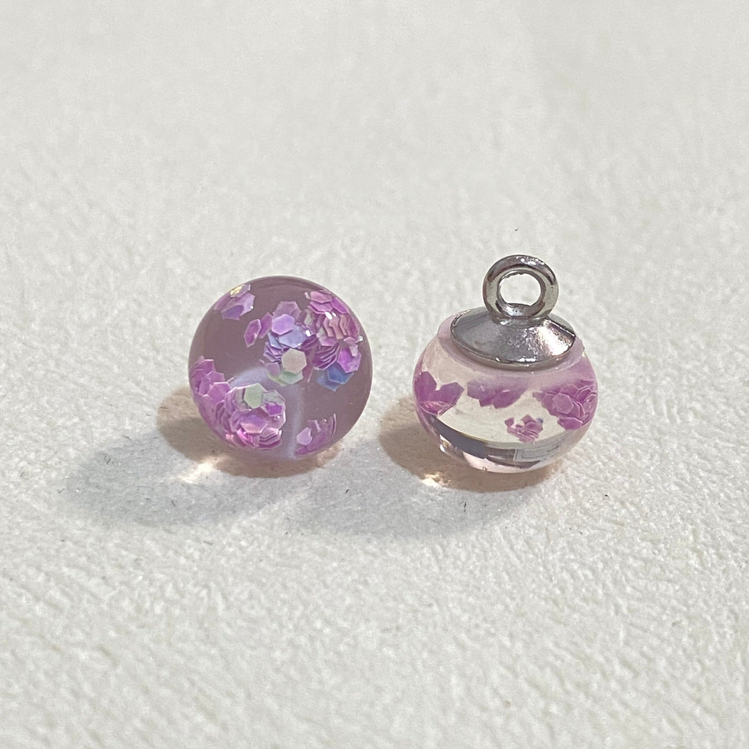 Bunli - Translucent Floral Round Shank Button
