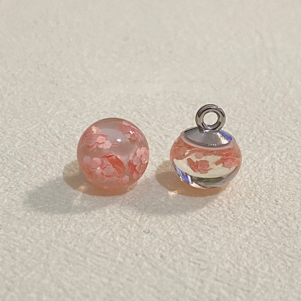 Bunli - Translucent Floral Round Shank Button