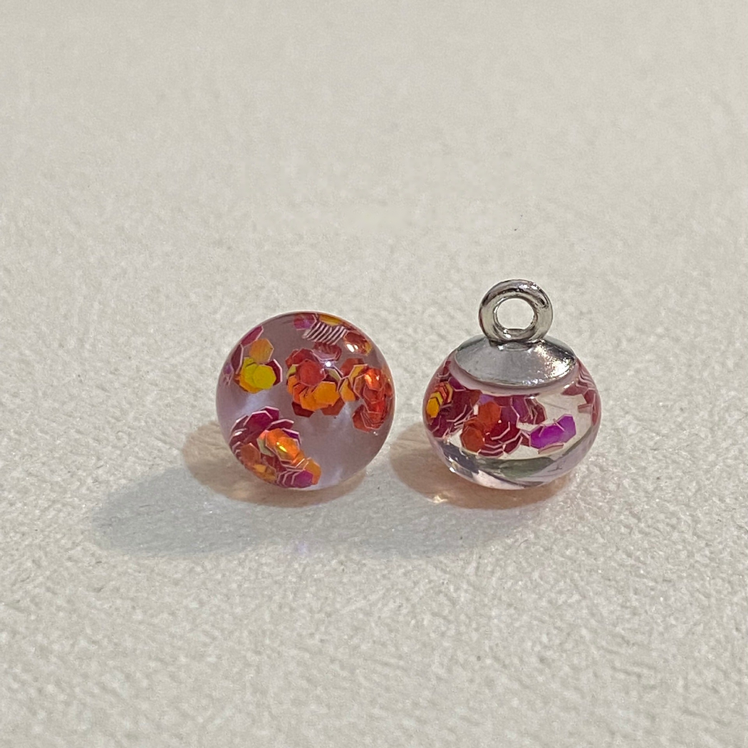 Bunli - Translucent Floral Round Shank Button