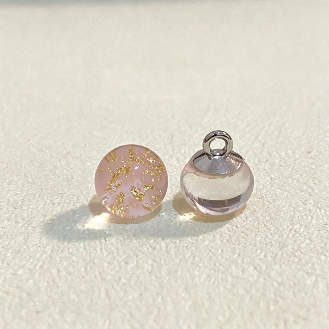 Bunli - Oval Gilded Swirl Shank Button