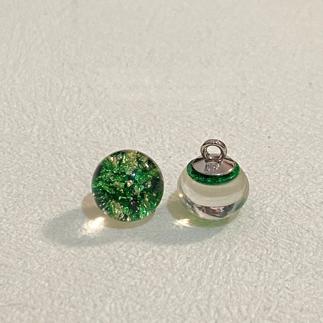 Bunli - Oval Gilded Swirl Shank Button