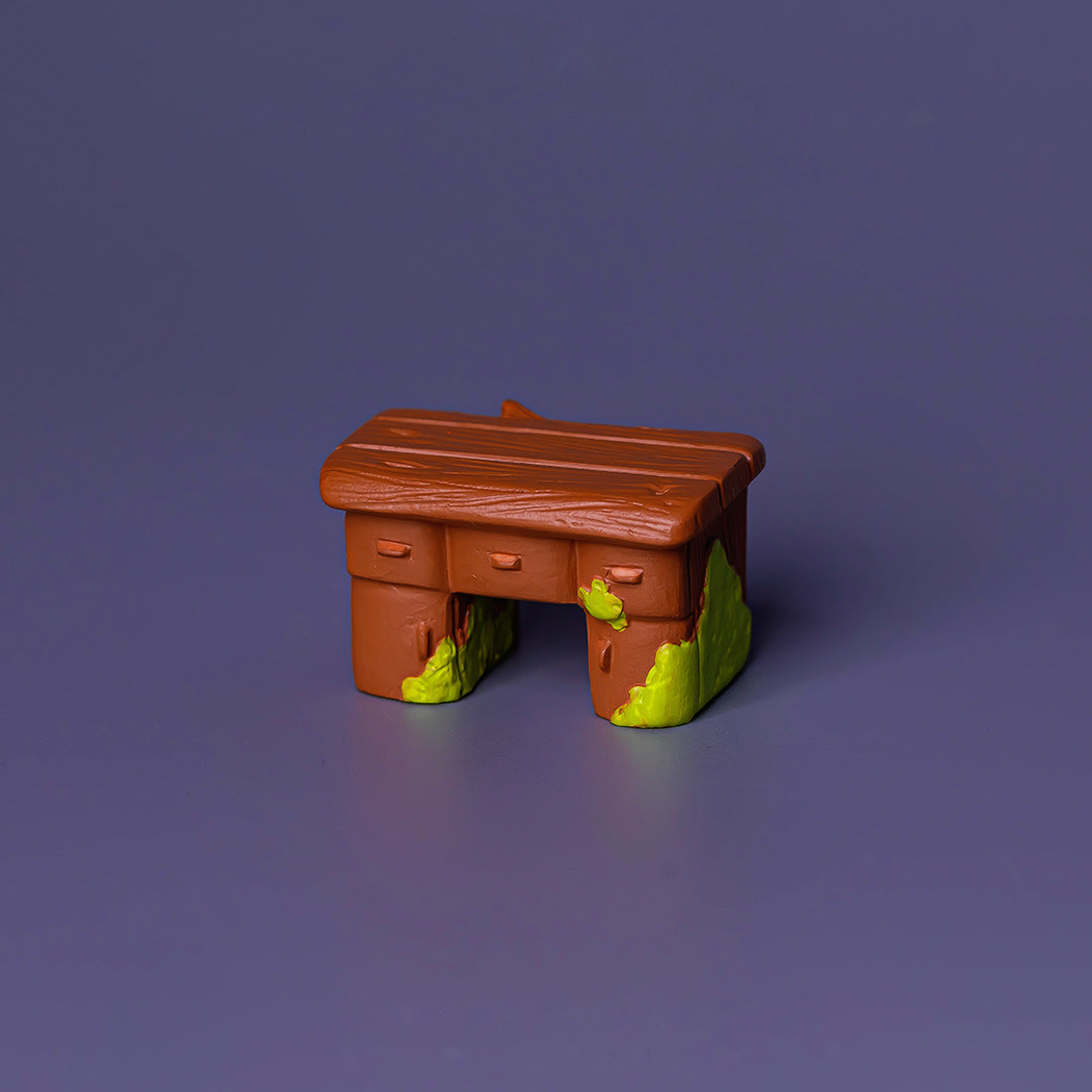 Objella - Antique Wood-Style Furniture Miniature