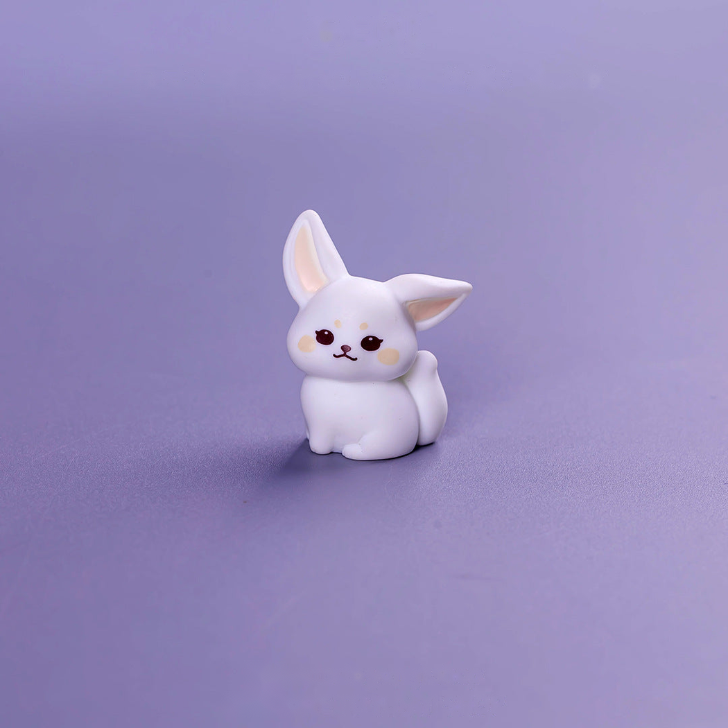 Objella - Tiny Orange Four-Pose Fox Figurine
