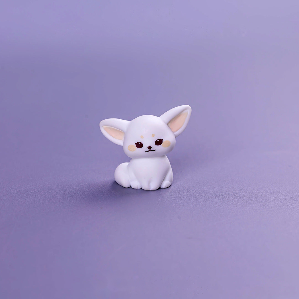 Objella - Tiny Orange Four-Pose Fox Figurine