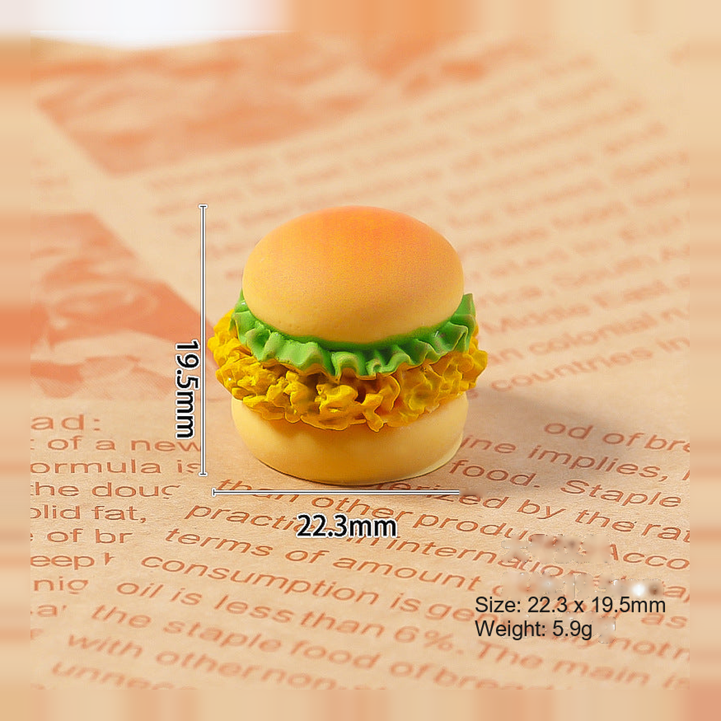 Objella - Burger Four-Style Food Miniature