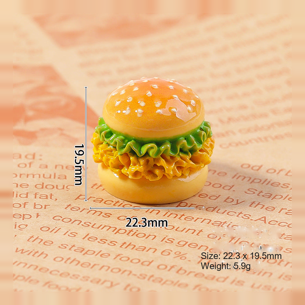 Objella - Burger Four-Style Food Miniature