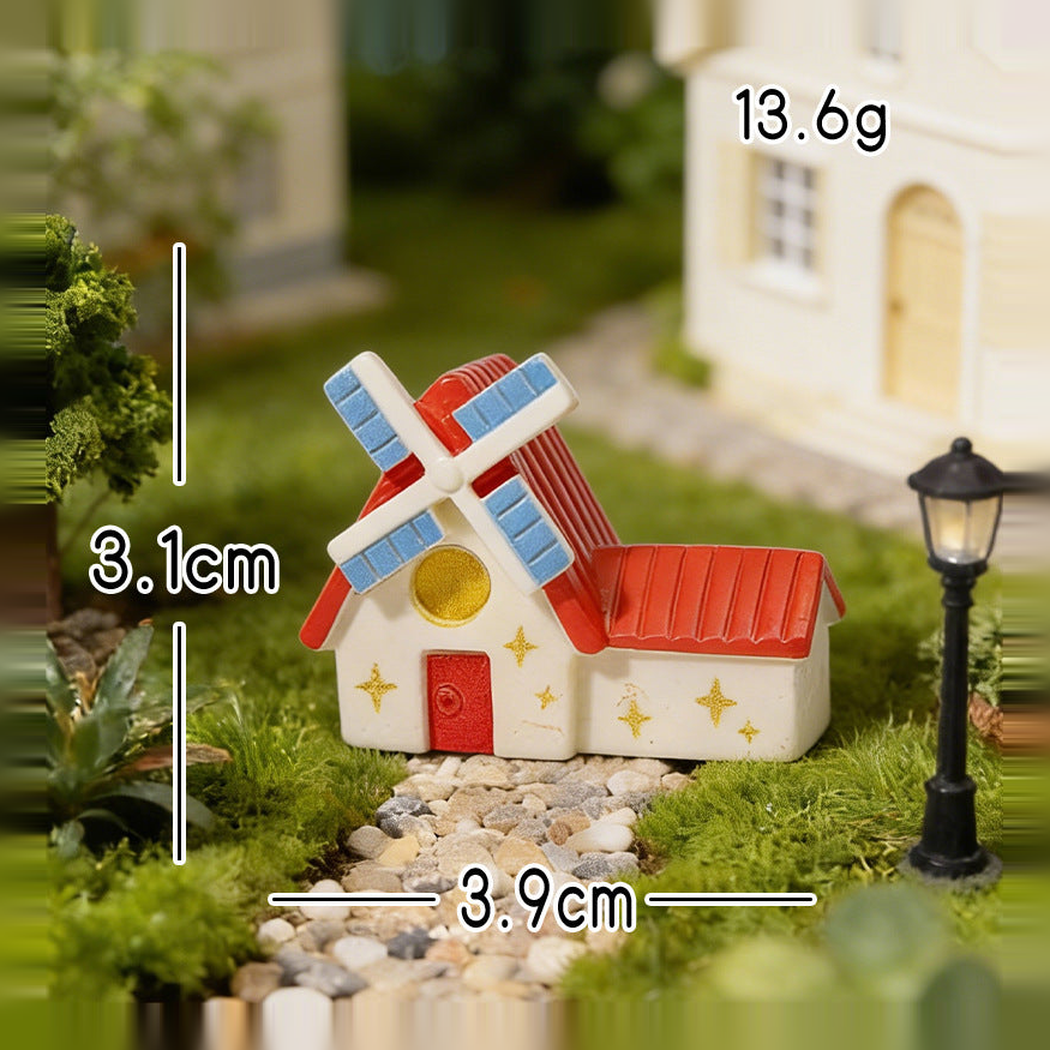 Objella - Mushroom Windmill House Miniature