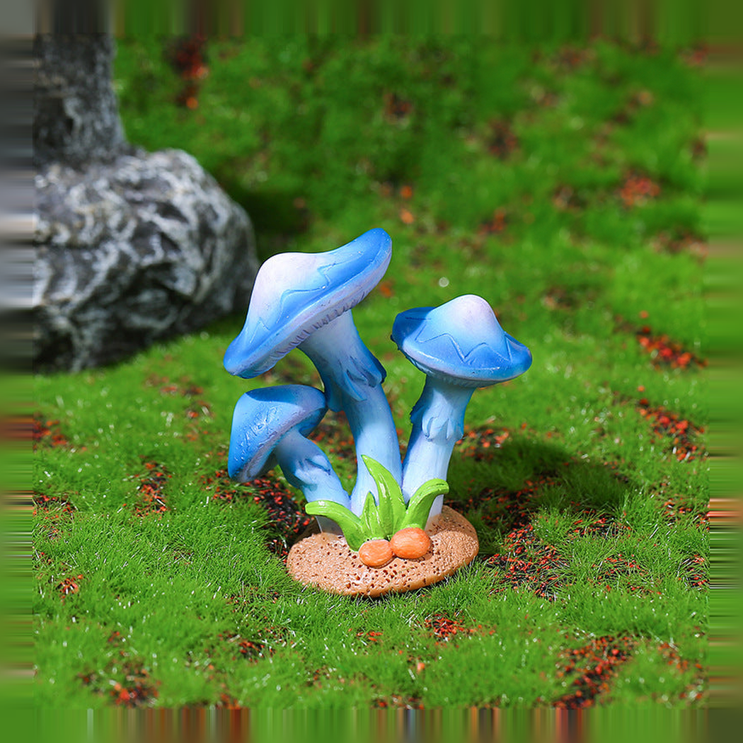 Objella - Moss Garden Eight-Mushroom Figurine