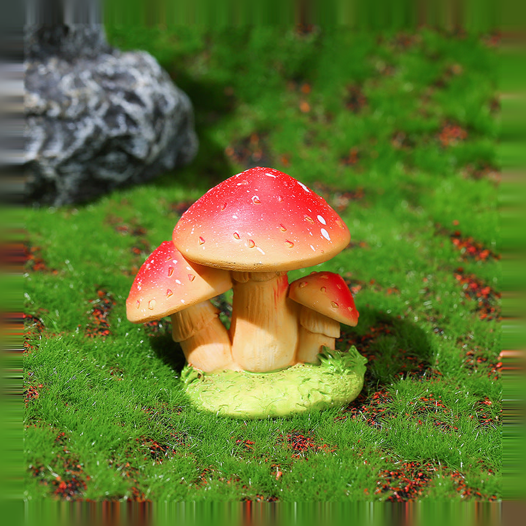 Objella - Moss Garden Eight-Mushroom Figurine