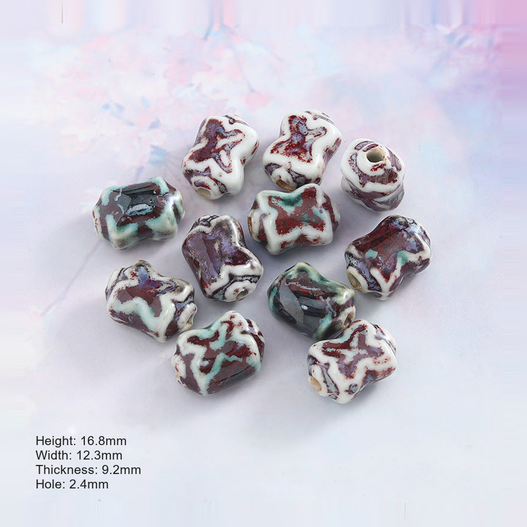 Chivy - Random-Glaze Mixed-Shape Bead