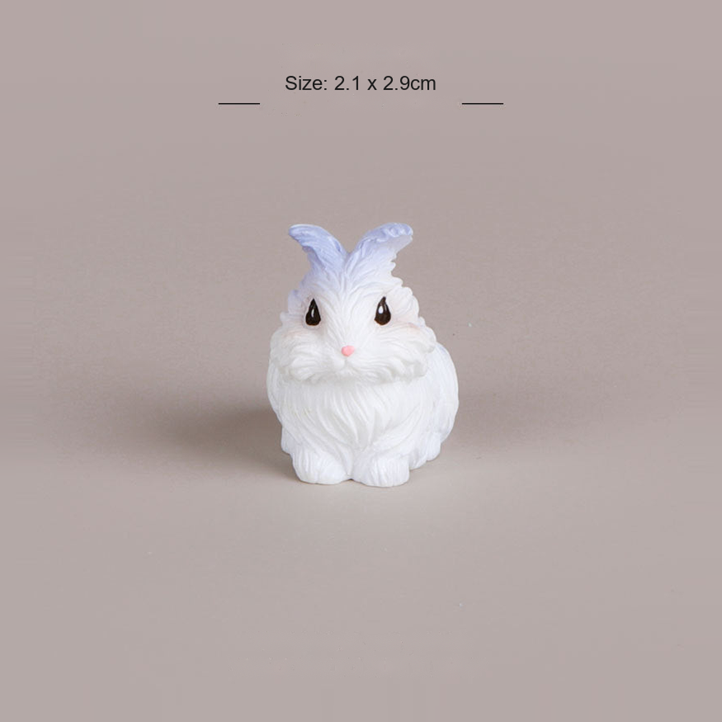 Objella - Realistic Eight-Rabbit Figurine