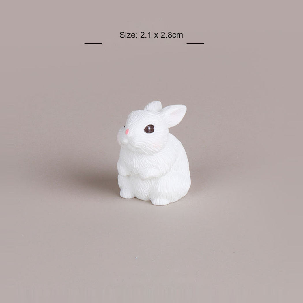 Objella - Realistic Eight-Rabbit Figurine