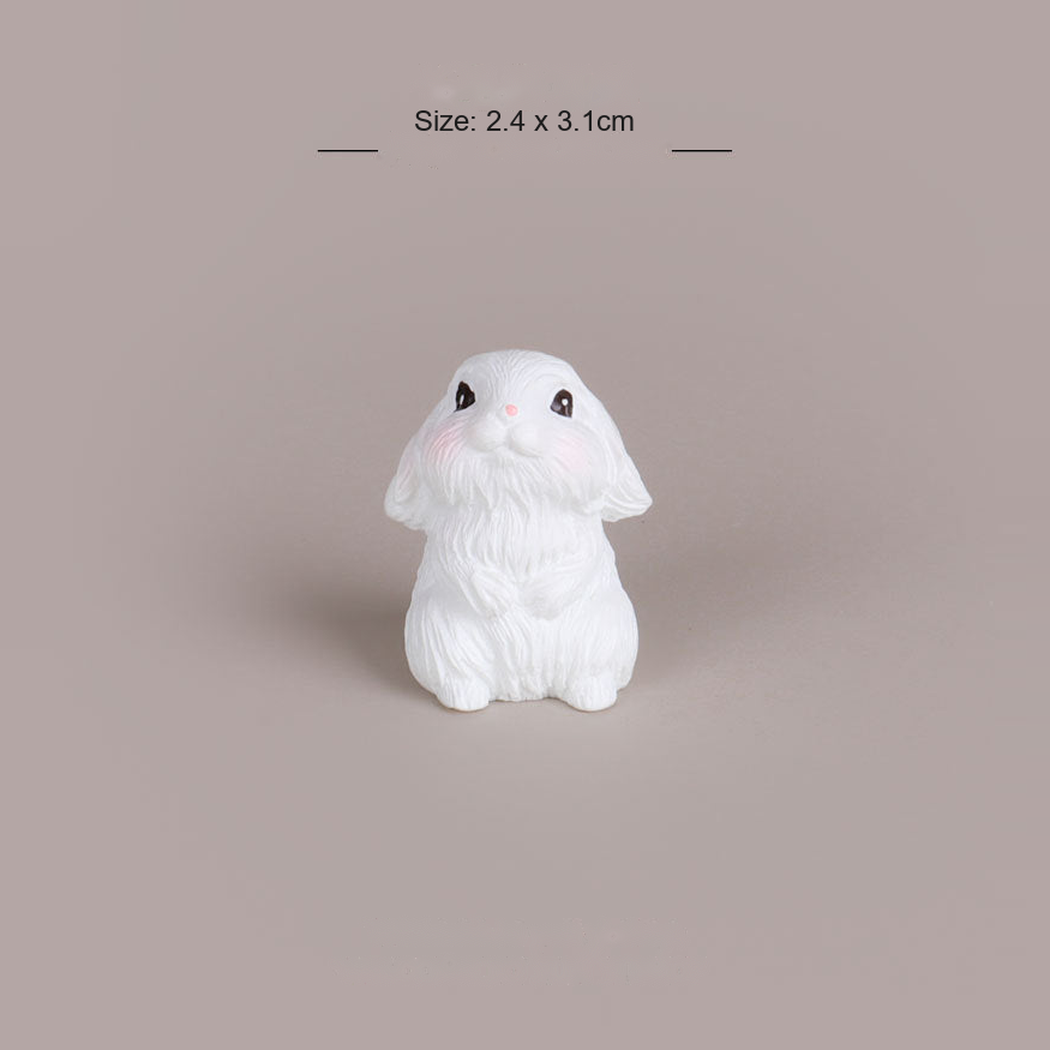 Objella - Realistic Eight-Rabbit Figurine