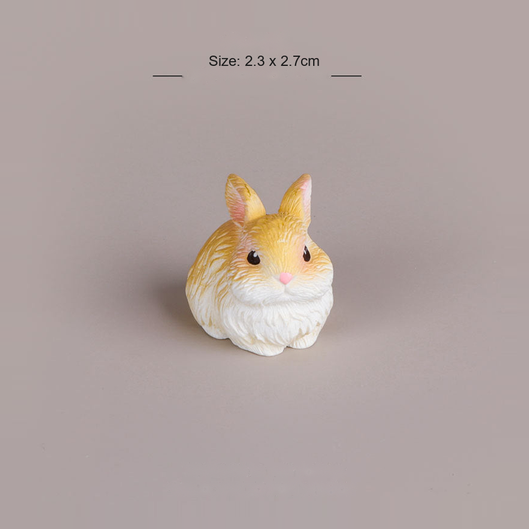 Objella - Realistic Eight-Rabbit Figurine