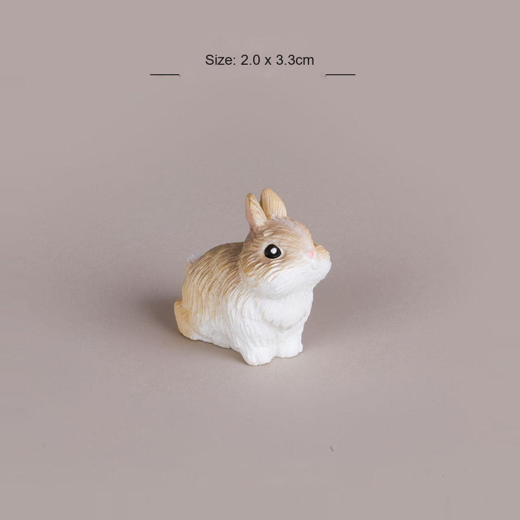 Objella - Realistic Eight-Rabbit Figurine