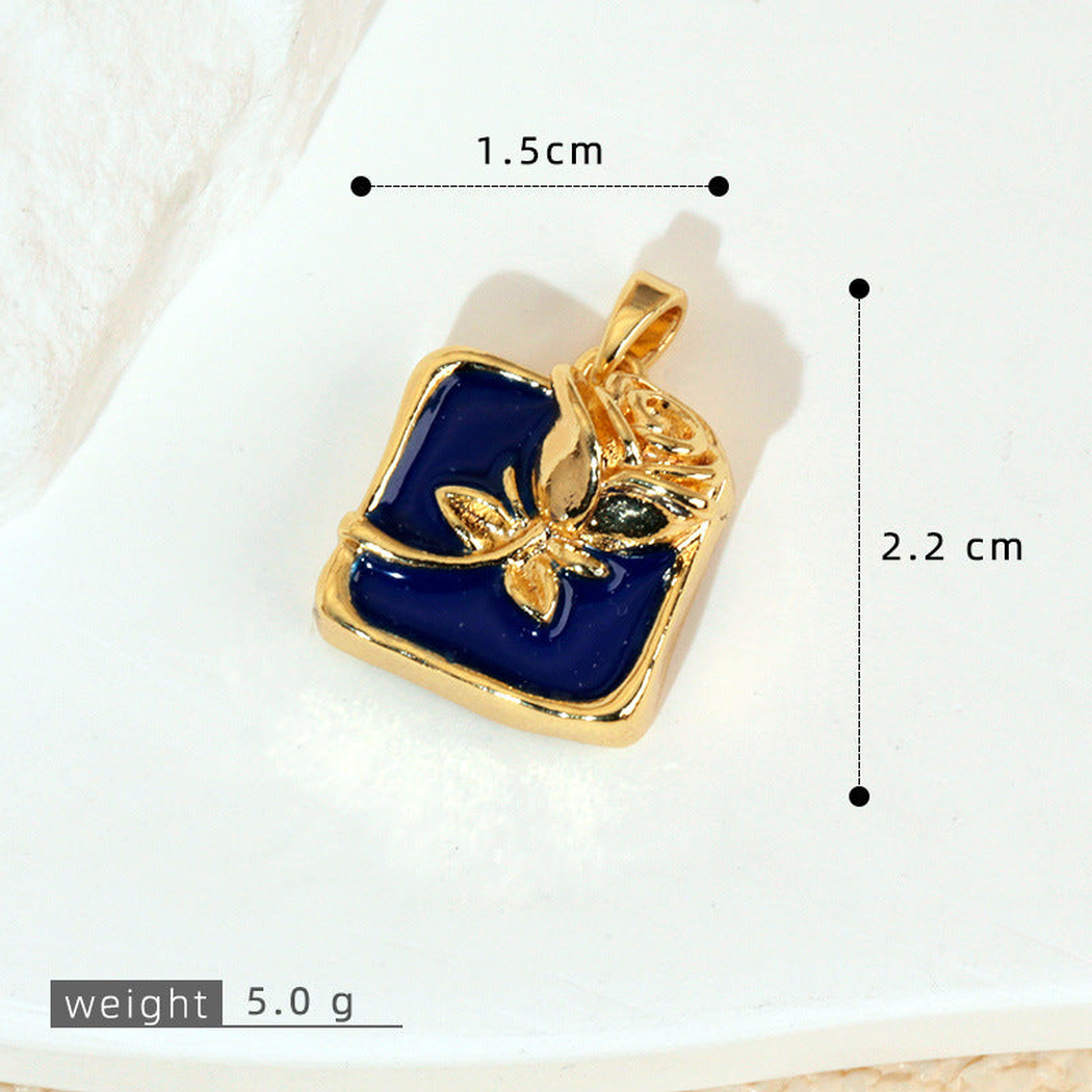 Elvane - Square Rose Pendant Only