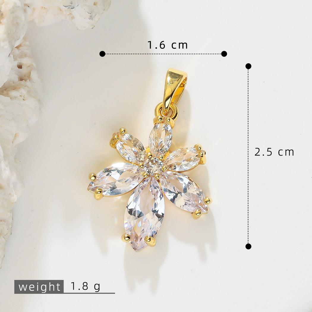 Elvane - Radiating Floral Pendant Only