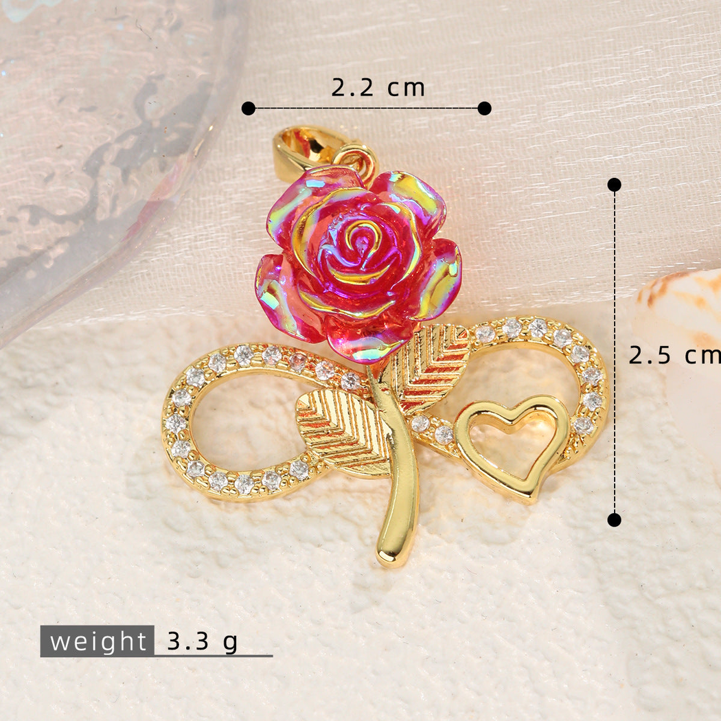 Elvane - Infinity Rose Pendant Only