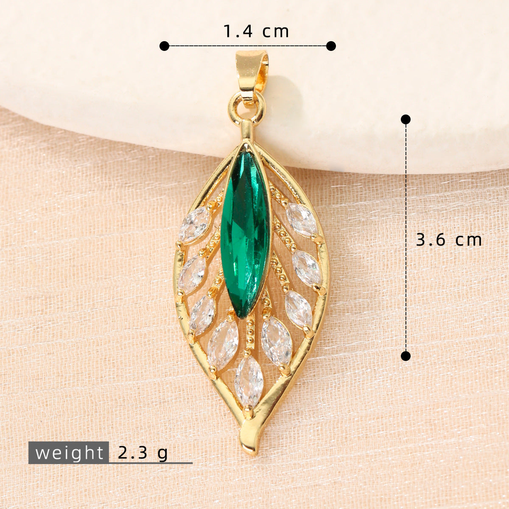 Elvane - Openwork Leaf Pendant Only